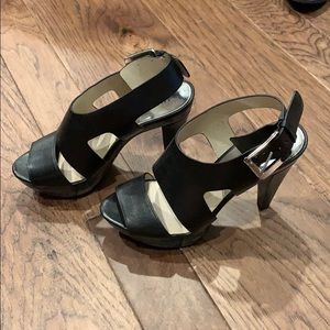 Michael Kors Black Platform Sandals Size 7.5